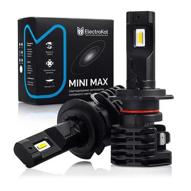 Лампа диодная MiniMax 12-24V H7 5000K к-т 2шт