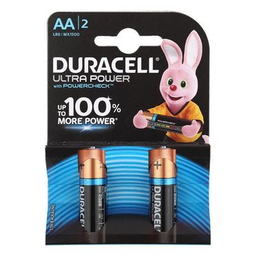 Батарейка Duracell UltraPower AA LR6 алкалин. к-т 2шт