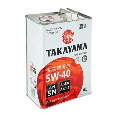 Масло моторное Takayama 5w40 SN/CF синт. 4л.