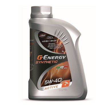 Масло моторное G-Energy Synthetic Active 5w40 A3/B4 1л