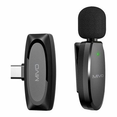 Фото Беспроводной Bluetooth петличный микрофон Mivo MK-610T