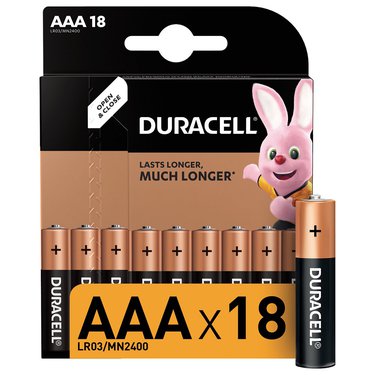 Батарейка Duracell Professional AAA LR03 алкалин. уп-18 1шт