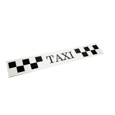 Молдинг такси магнит (6*80см) белый+черный