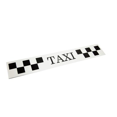 Фото Молдинг такси магнит (6*80см) белый+черный
