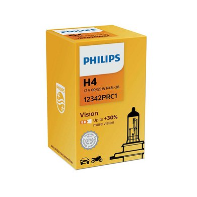 Фото Лампа 12V Philips H4 60/55W +30% 0311
