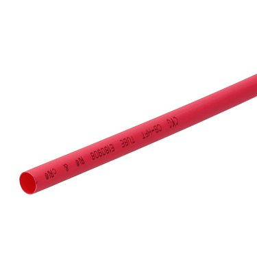 Трубка термоусадочная d=7/4 мм 1м. (красная) AURA