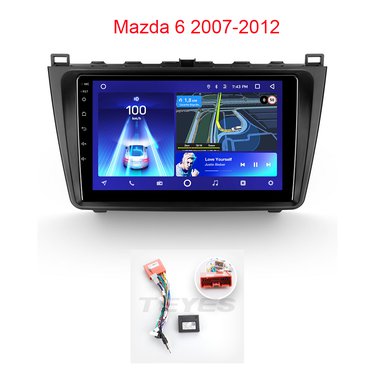 Установочный к-т для штатной а/м 9" Mazda 6 2007-2012 + проводка CAN