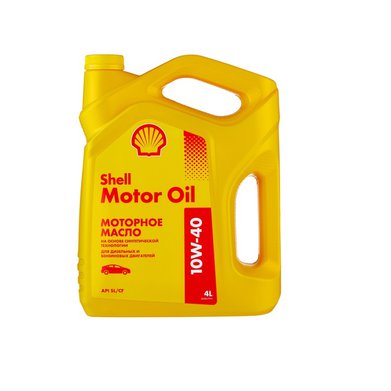 Фото Масло моторное shell helix Motor Oil 10w40 HX7 SL/CF желтый 4л.