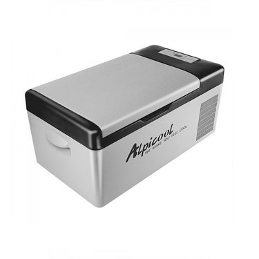 Автомобильный холодильник ALPICOOL С15 серый 12/24В/220В 13A (фреоновый)