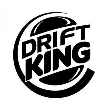Наклейка Король дорог (King Drift) 9218