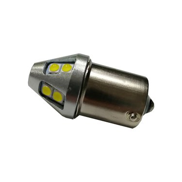 Лампа диодная 10-30V P21W цоколь (BA15)  12SMD (метал. корпус)