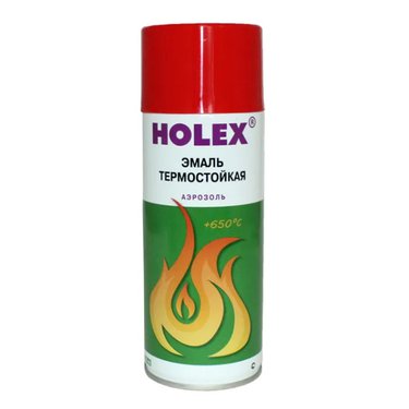 HOLEX Краска термостойкая красная 520мл