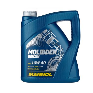 Масло моторное Mannol MOLIBDEN Benzin 10w40 A3/B4 п/с 4л.
