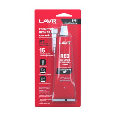 LAVR Ln1738 Герметик красный высокотемпературный 85гр. 111737