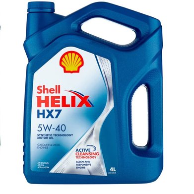 Фото Масло моторное shell helix 5w40 HX7 A3/B4 синий 4л.