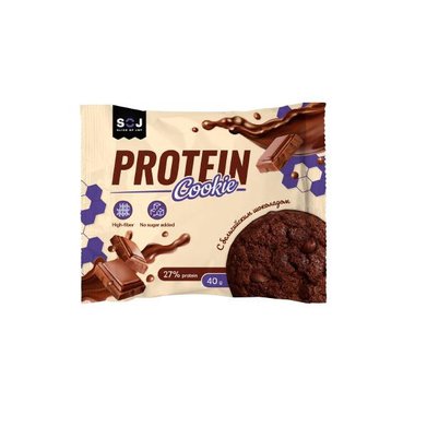 Фото Печенье Protein Cookie с молочным шоколадом без добавления сахара 40г 521-116