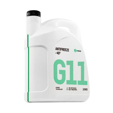 Антифриз GRASS G-11 -40 (зелен.) 10 кг. 110361