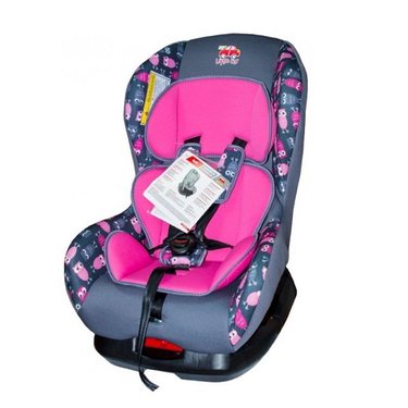 Детское кресло Littel Car 0-18кг Comfort Soft (совы-розовый)