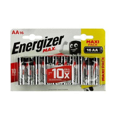 Батарейка ENERGIZER MAX E91BP тип AA (уп-16шт) Е301533101
