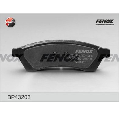 Фото Колодки торм. зад. FENOX BP43203 Chevrolet Epica 2.0-2.5