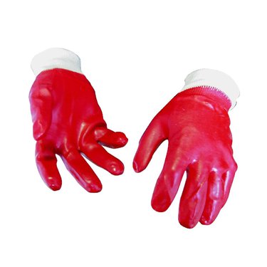 Перчатки обливные Work Glove бензостойкие уп-12 (красные) 0451