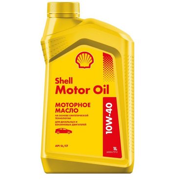 Фото Масло моторное shell helix Motor Oil 10w40 HX7 SL/CF желтый 1л.