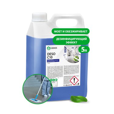 GraSS Средство для чистки и дезинфекции "Deso C10" (канистра 5 кг) 125191