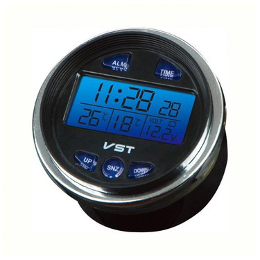 Термометр внутр/нар. часы. вольтметр VST 7042V