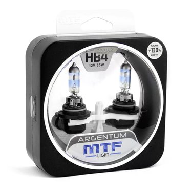 Лампа 12V MTF HB4 55W Argentum+80% 9006 (Eurobox,2шт.)