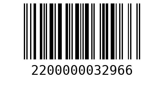 Штрихкод 2200000032966