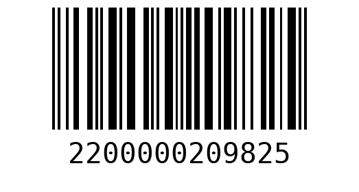 Штрихкод 2200000209825