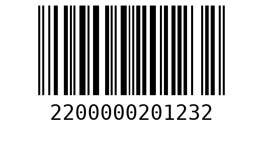 Штрихкод 2200000201232