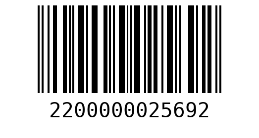 Штрихкод 2200000025692