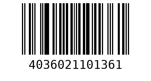 Штрихкод 4036021101361