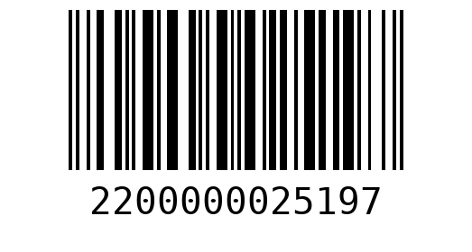 Штрихкод 2200000025197