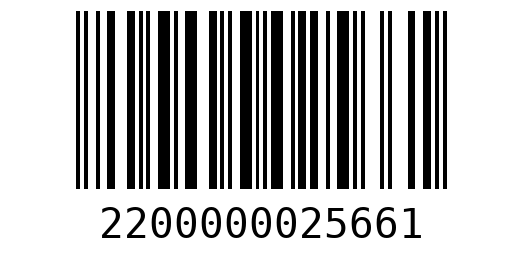 Штрихкод 2200000025661