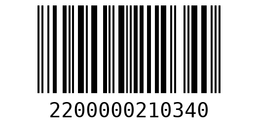 Штрихкод 2200000210340