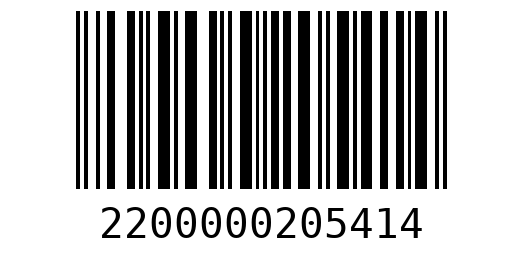 Штрихкод 2200000205414