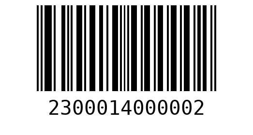 Штрихкод 2300014000002