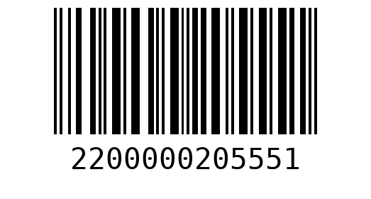 Штрихкод 2200000205551