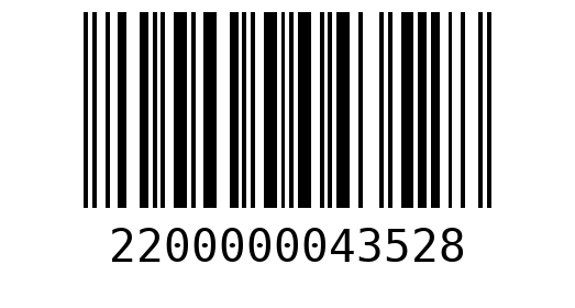 Штрихкод 2200000043528