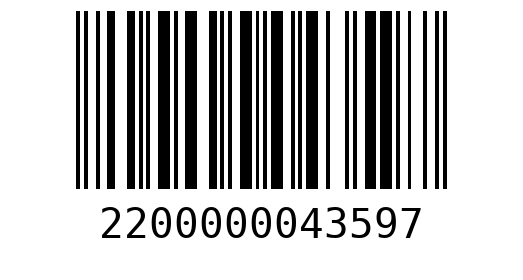 Штрихкод 2200000043597