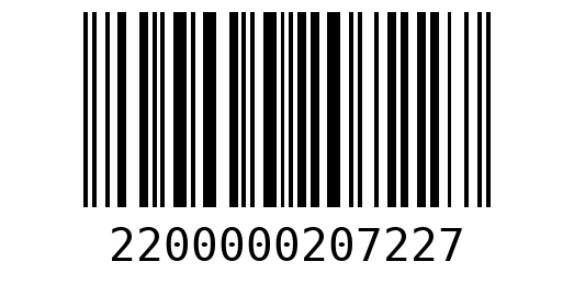 Штрихкод 2200000207227