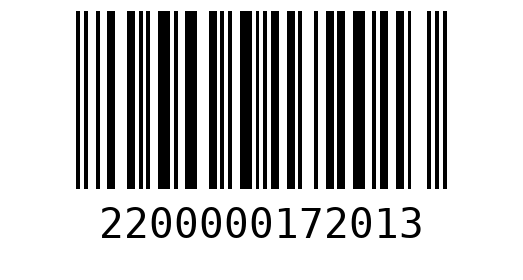 Штрихкод 2200000172013