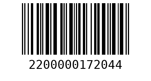 Штрихкод 2200000172044