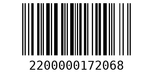 Штрихкод 2200000172068