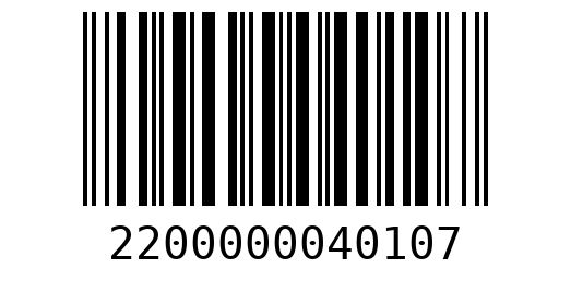Штрихкод 2200000040107