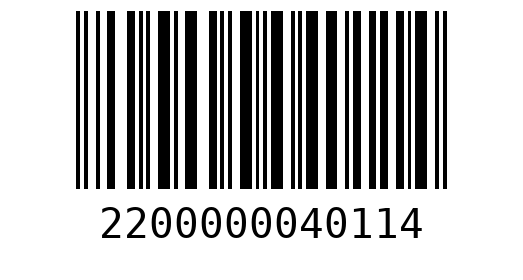 Штрихкод 2200000040114