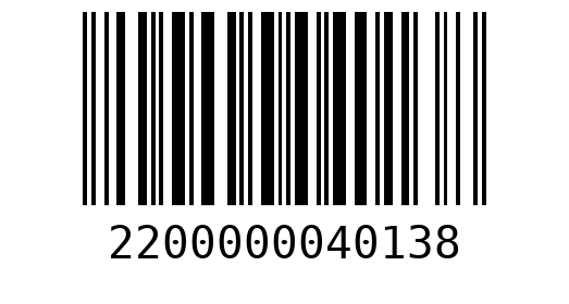 Штрихкод 2200000040138