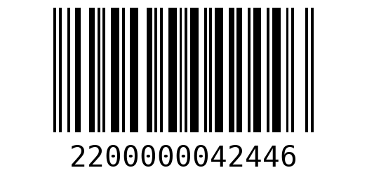 Штрихкод 2200000042446